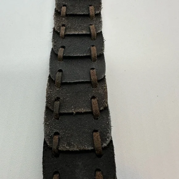 Kenneth Cole New York Leather Belt Black Size 36 - Picture 3 of 8